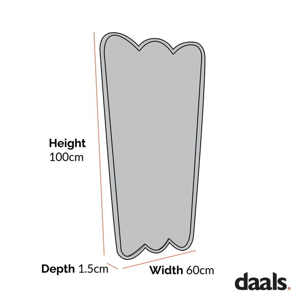 Berkeley Scalloped Edge Wall Mirror, Gold Effect