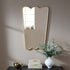 Berkeley Scalloped Edge Wall Mirror, Gold Effect - daals