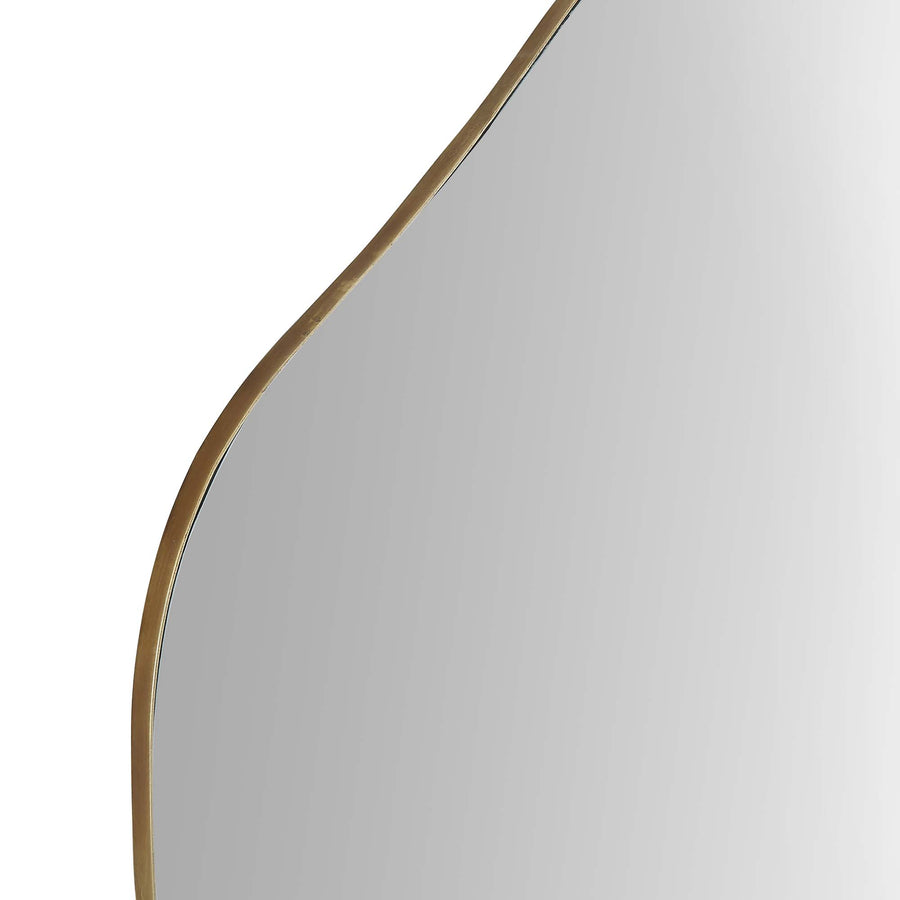 Pavia Irregular Shaped Extra Large Full Length Mirror 160 x 115 cm, Antique Gold