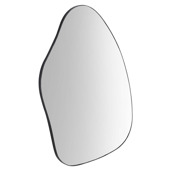 Pavia Irregular Shaped Extra Large Full Length Mirror 160 x 115 cm, Black