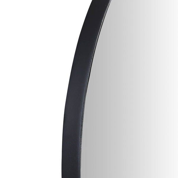 Pavia Irregular Shaped Extra Large Full Length Mirror 160 x 115 cm, Black