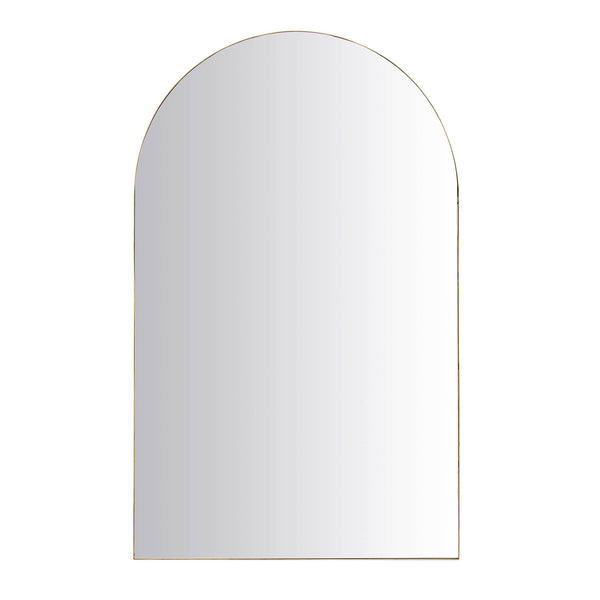 Eden Arched Full Length Metal Frame Mirror 180 x 110 cm, Antique Gold Effect