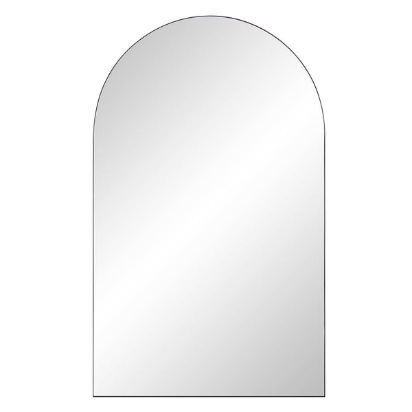 Eden Arched Full Length Metal Frame Mirror 180 x 110 cm, Black