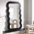 Venus Full Length Wave Mirror 180 x 100 cm, Black - daals