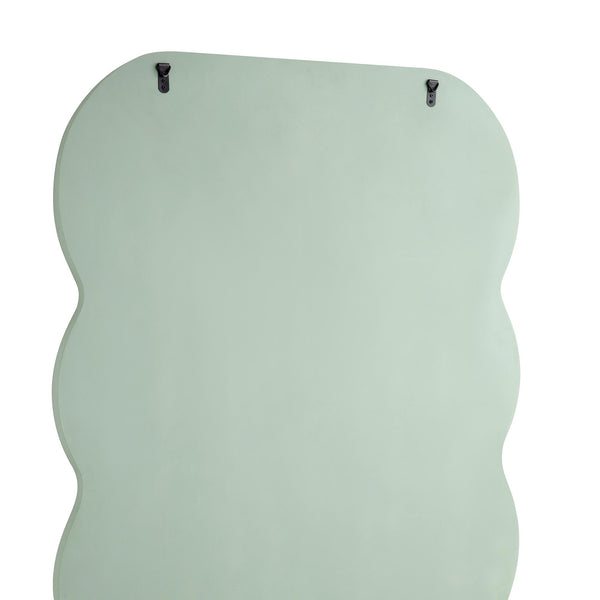 Venus Full Length Wave Mirror 180 x 100 cm, Sage Green
