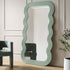 Venus Full Length Wave Mirror 180 x 100 cm, Sage Green - daals