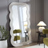 Venus Full Length Wave Mirror 180 x 100 cm, Washed White - daals