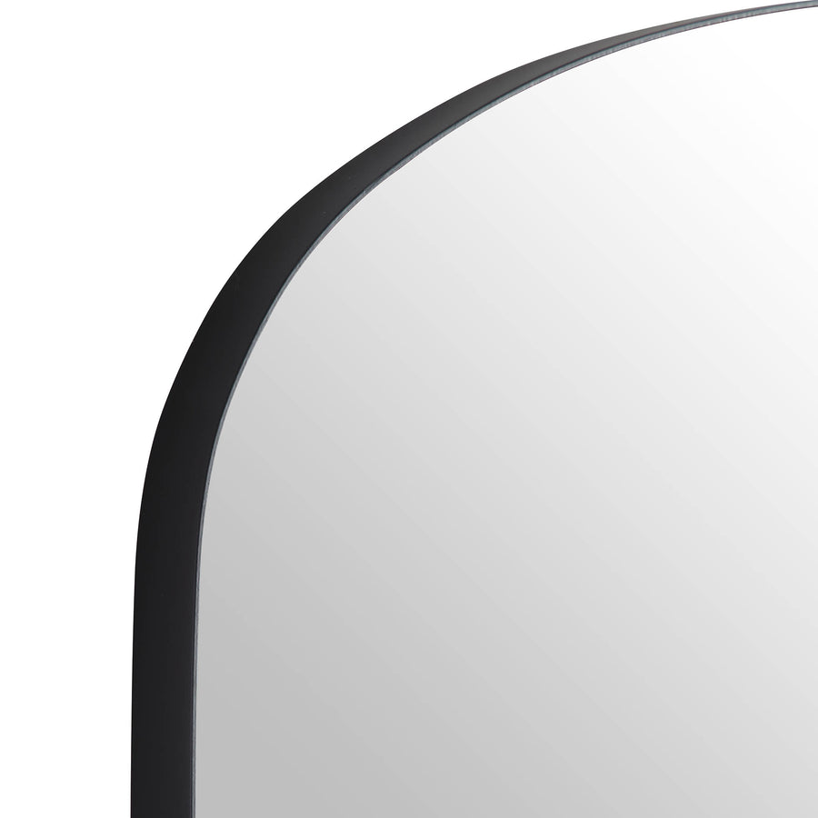 Emmy Extra-Large Black Arch Floor Mirror 180 x 100 cm