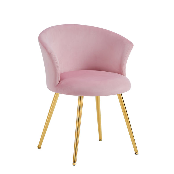 Kylie Set of 2 Pink Velvet Dining Chairs