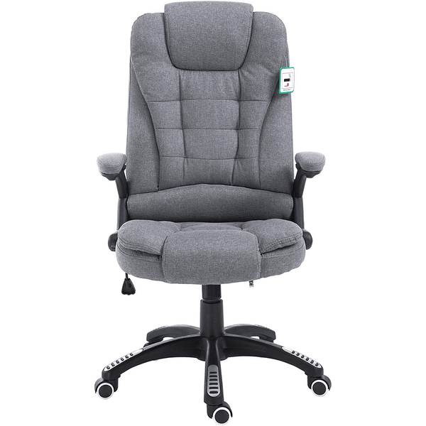 Cherry Tree Furniture Executive Recline Extra Padded Office Chair Standard, MO17 Grey Fabric - daals