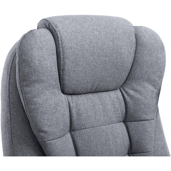 Cherry Tree Furniture Executive Recline Extra Padded Office Chair Standard, MO17 Grey Fabric - daals