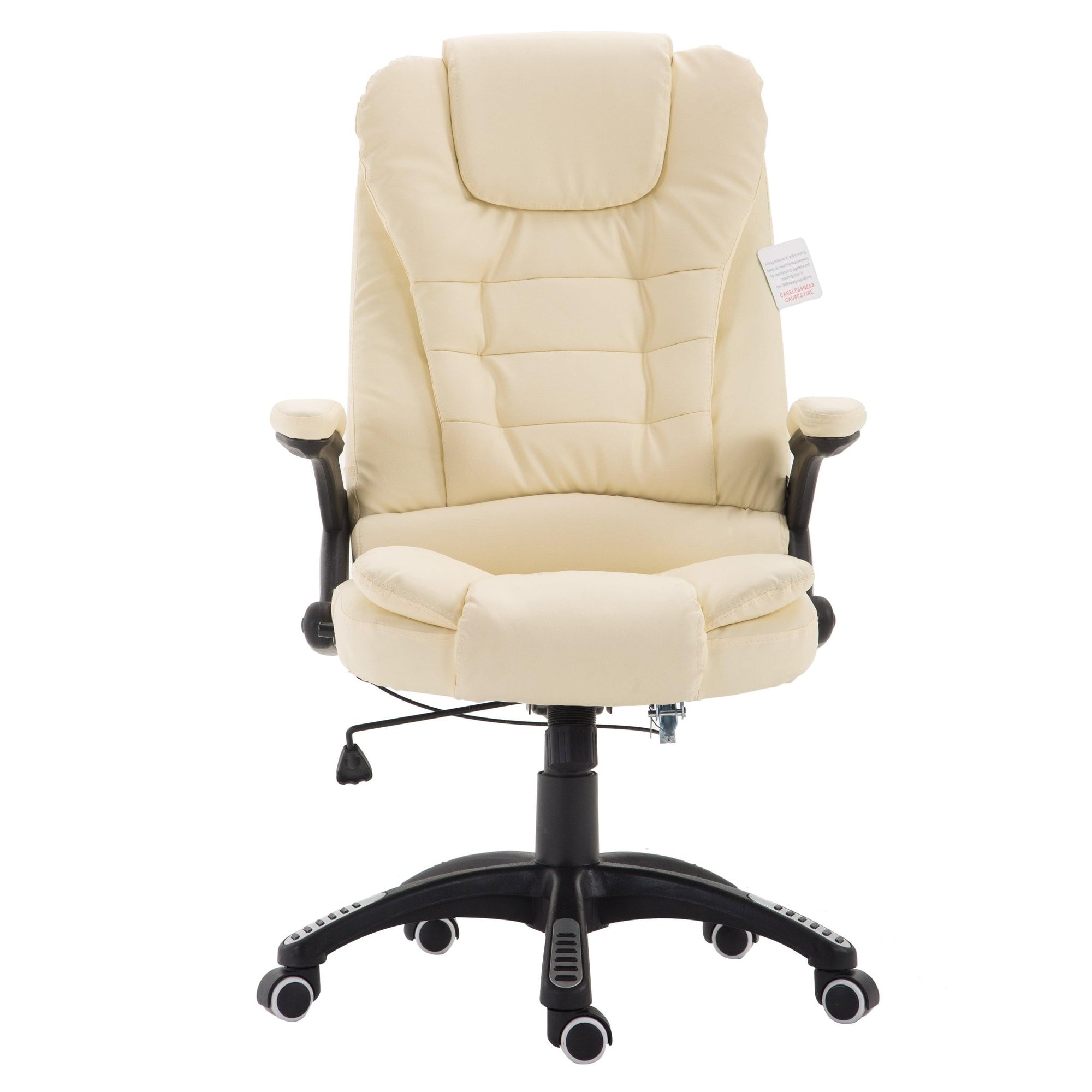 Executive Recline High Back Extra Padded Office Chair, MO17 Cream