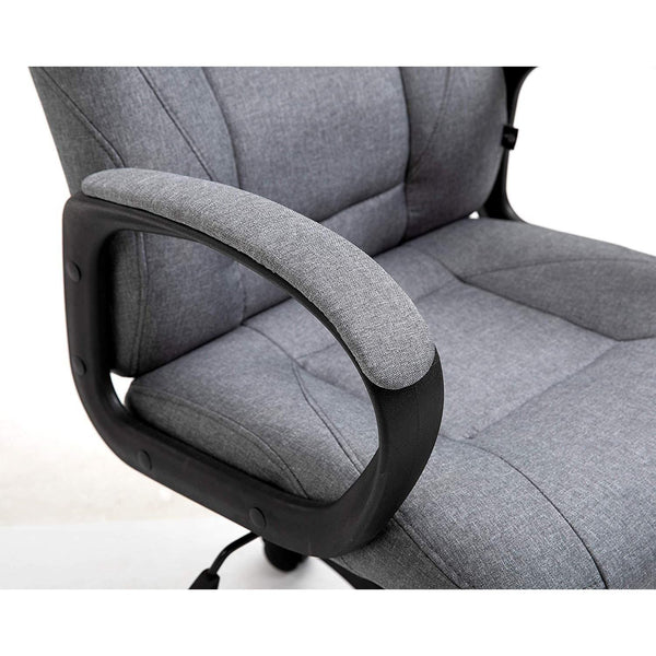 Swivel Office Desk Chair MO19 Grey Fabric