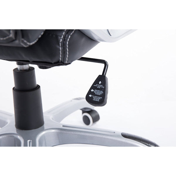 Gaming Racing Sport Swivel Office Chair in Black & Orange