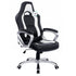 DaAls Racing Sport Swivel Office Chair in Black & White - daals