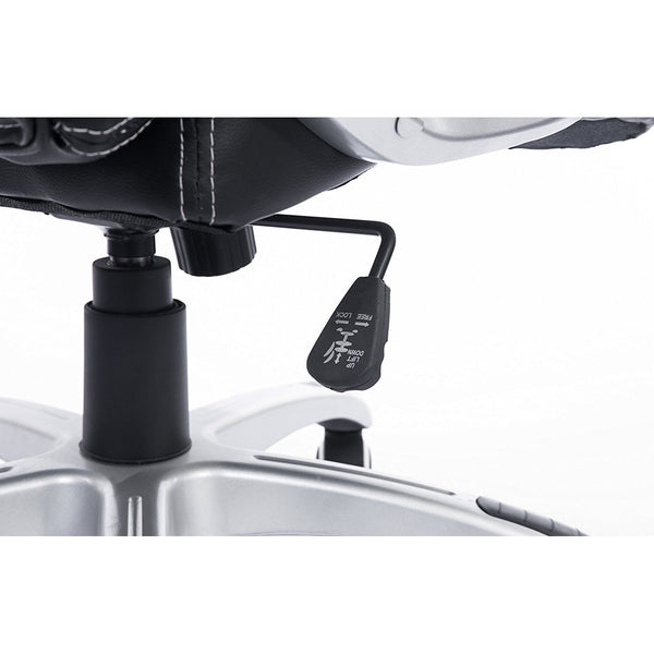 DaAls Racing Sport Swivel Office Chair in Black & White