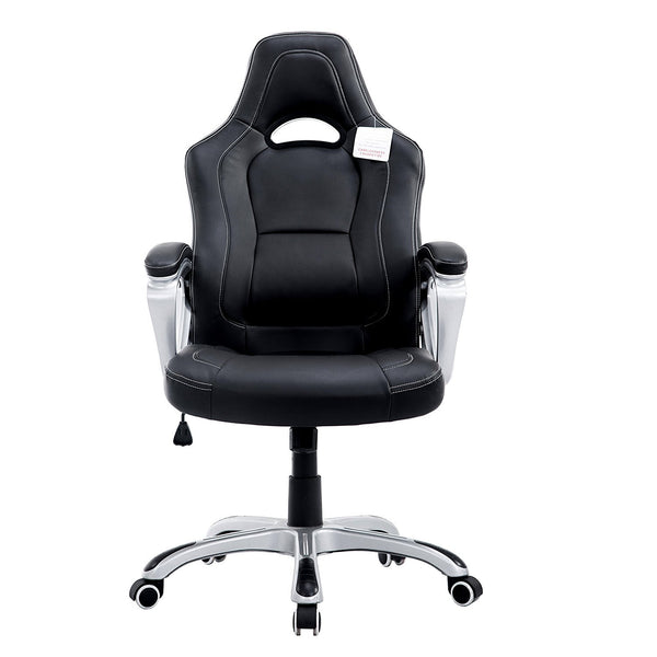 Racing Sport Swivel Office Chair in Black