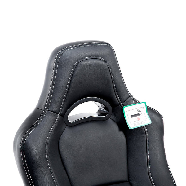 Racing Sport Swivel Office Chair in Black