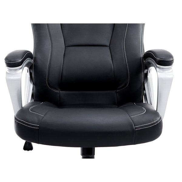 Racing Sport Swivel Office Chair in Black