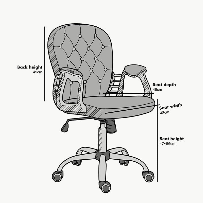 Mustard Velvet Chesterfield Swivel Chair