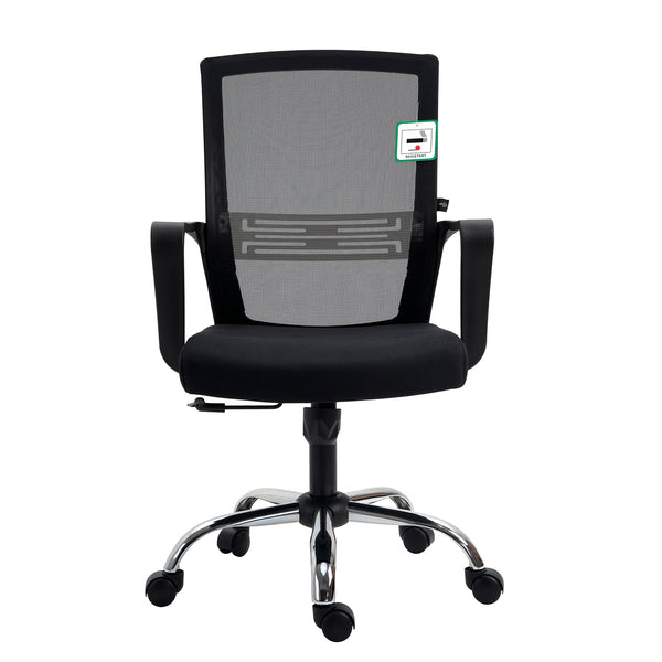 Haru Mid Back Mesh Office Chair in Black