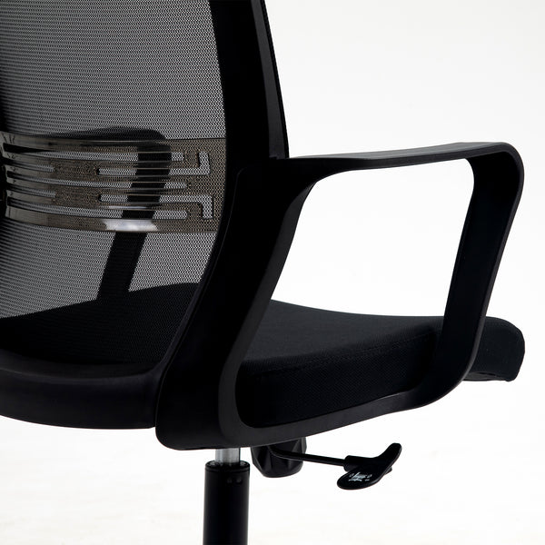 Haru Mid Back Mesh Office Chair in Black