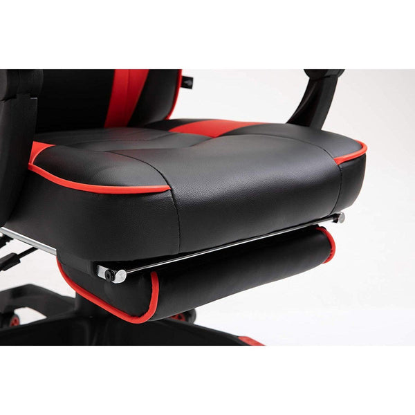 Cherry Tree Furniture High Back Recliner Gaming Chair with Cushion & Retractable Footrest Black & Red - daals