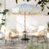 St Loy Natural Rattan Bistro Set with Table - daals