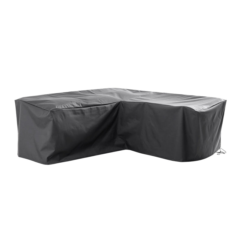 Cover for Cliveden Outdoor Aluminium Washed Wood Effect and Rattan Corner Sofa Set with Coffee Table - daals