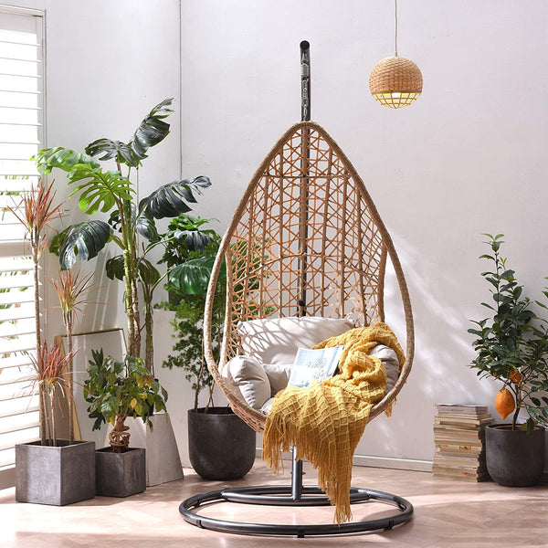 Indra Rattan Hanging Egg Chair