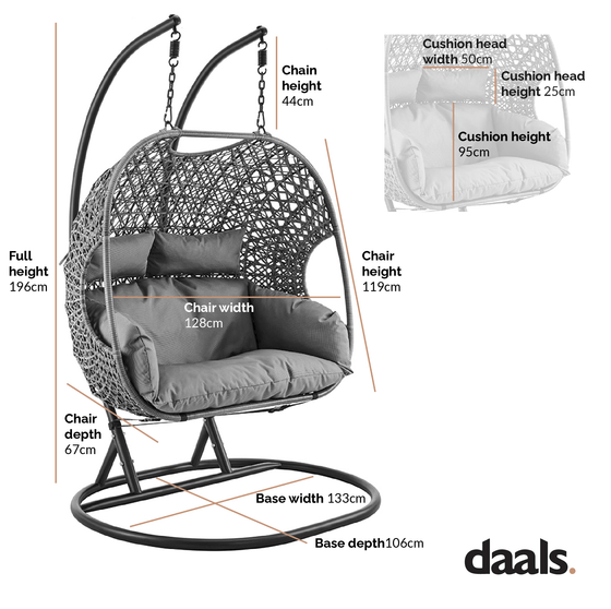 Maren Indoor Outdoor Double Hanging Chair