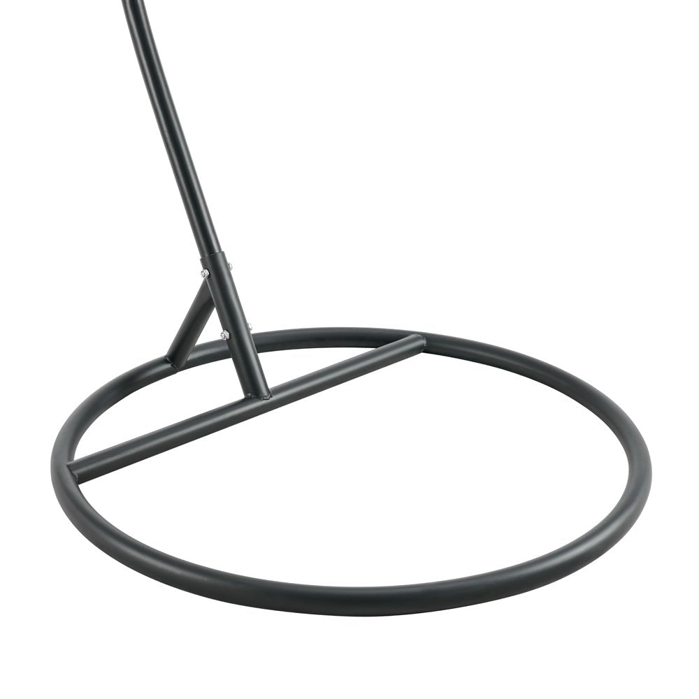 Lydia Geometric Rattan & Rope Mix Indoor Outdoor Hanging Chair