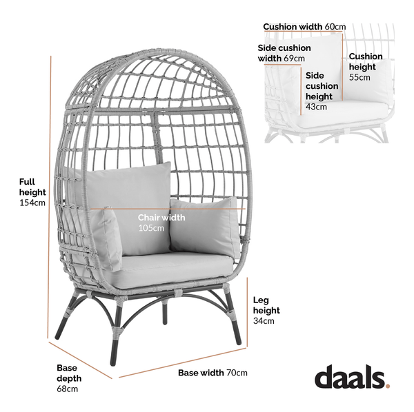 Stratford Indoor Outdoor Cocoon Loveseat