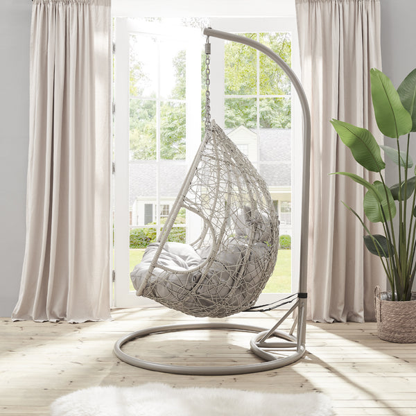 Deneb Light Grey Indoor Outdoor Double Hanging Chair