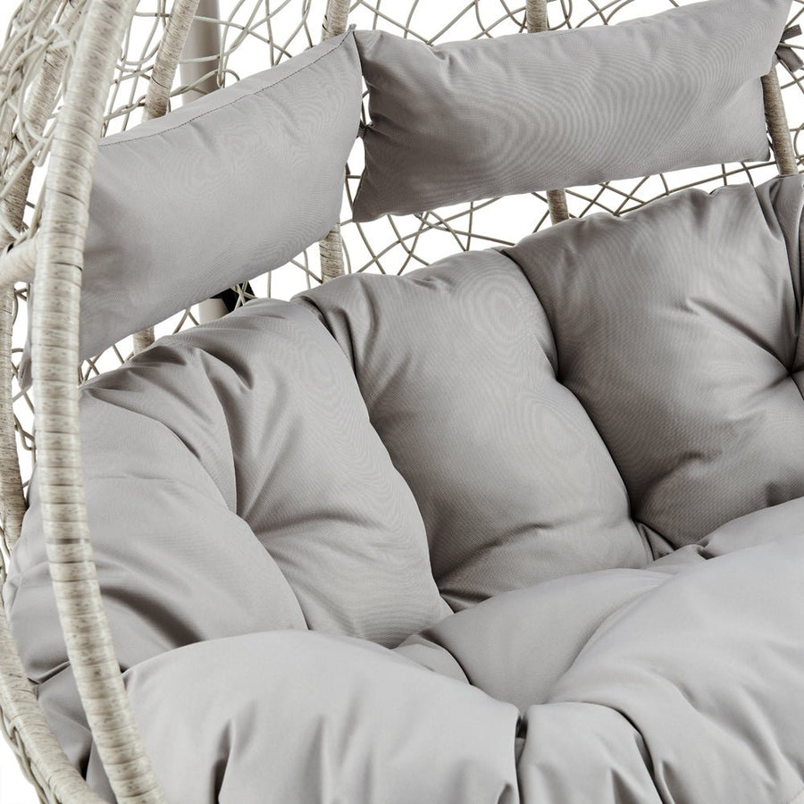 Deneb Light Grey Indoor Outdoor Double Hanging Chair