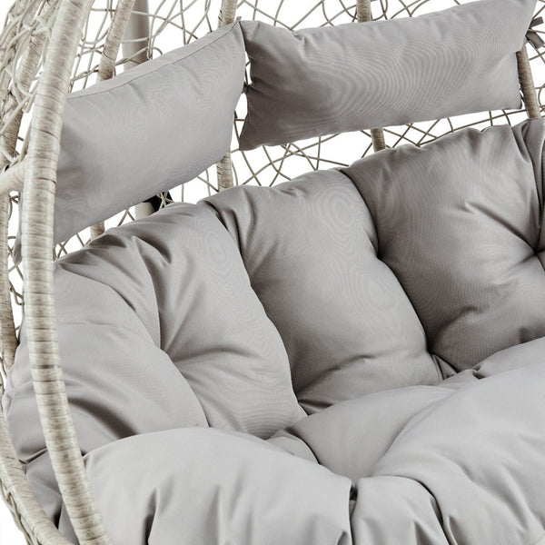 Deneb Light Grey Indoor Outdoor Double Hanging Chair