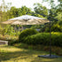 3M LED Light Cantilever Garden Leanover Parasol, Beige - daals