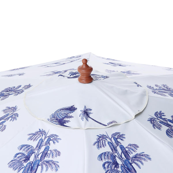 Tropical Pattern 2.6M Octagonal Tassel Parasol with Aluminium Tilt