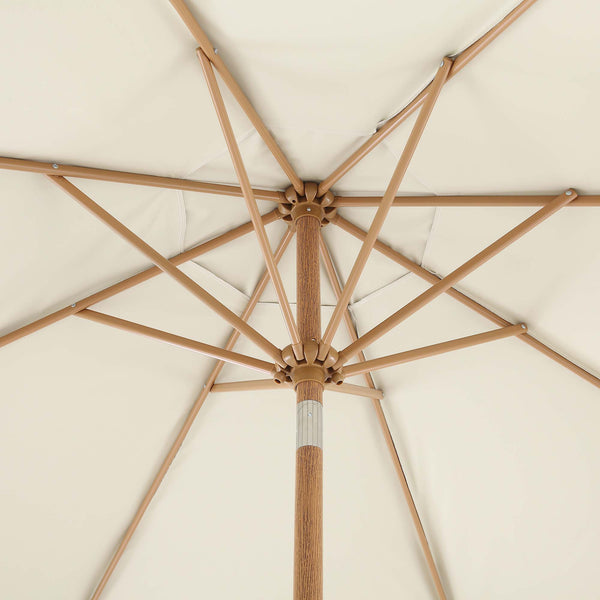 Tropical Pattern 2.6M Octagonal Tassel Parasol with Aluminium Tilt