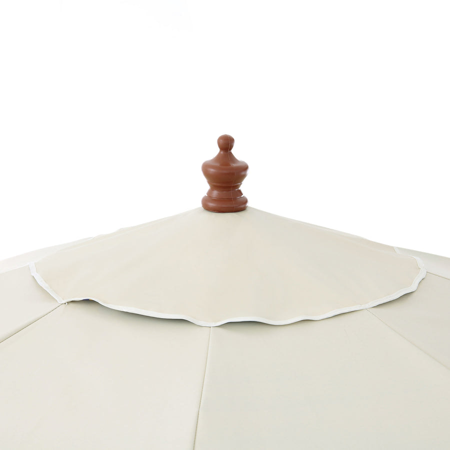 Butterfly & Flower 2.6M Octagonal Tassel Parasol with Aluminium Tilt