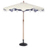 Blue Flower 2.6M Octagonal Tassel Parasol with Aluminium Tilt - daals
