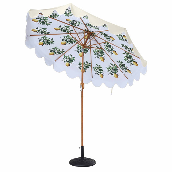 Lemon Branch 2.6M Octagonal Parasol with Aluminium Tilt