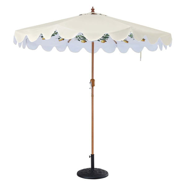 Lemon Branch 2.6M Octagonal Parasol with Aluminium Tilt