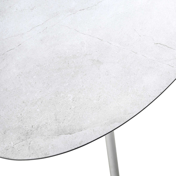 Montebello 4-Seater Outdoor Taupe Rope and Aluminium Sofa Set with White Ceramic Coffee Table