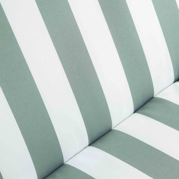 Champneys Outdoor Reclining Swing with Canopy, Sage Green Striped