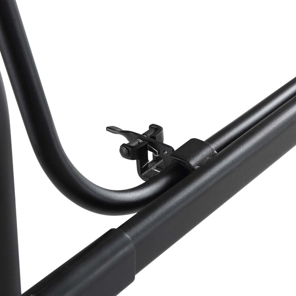 Champneys Outdoor Reclining Swing with Canopy, Taupe Striped