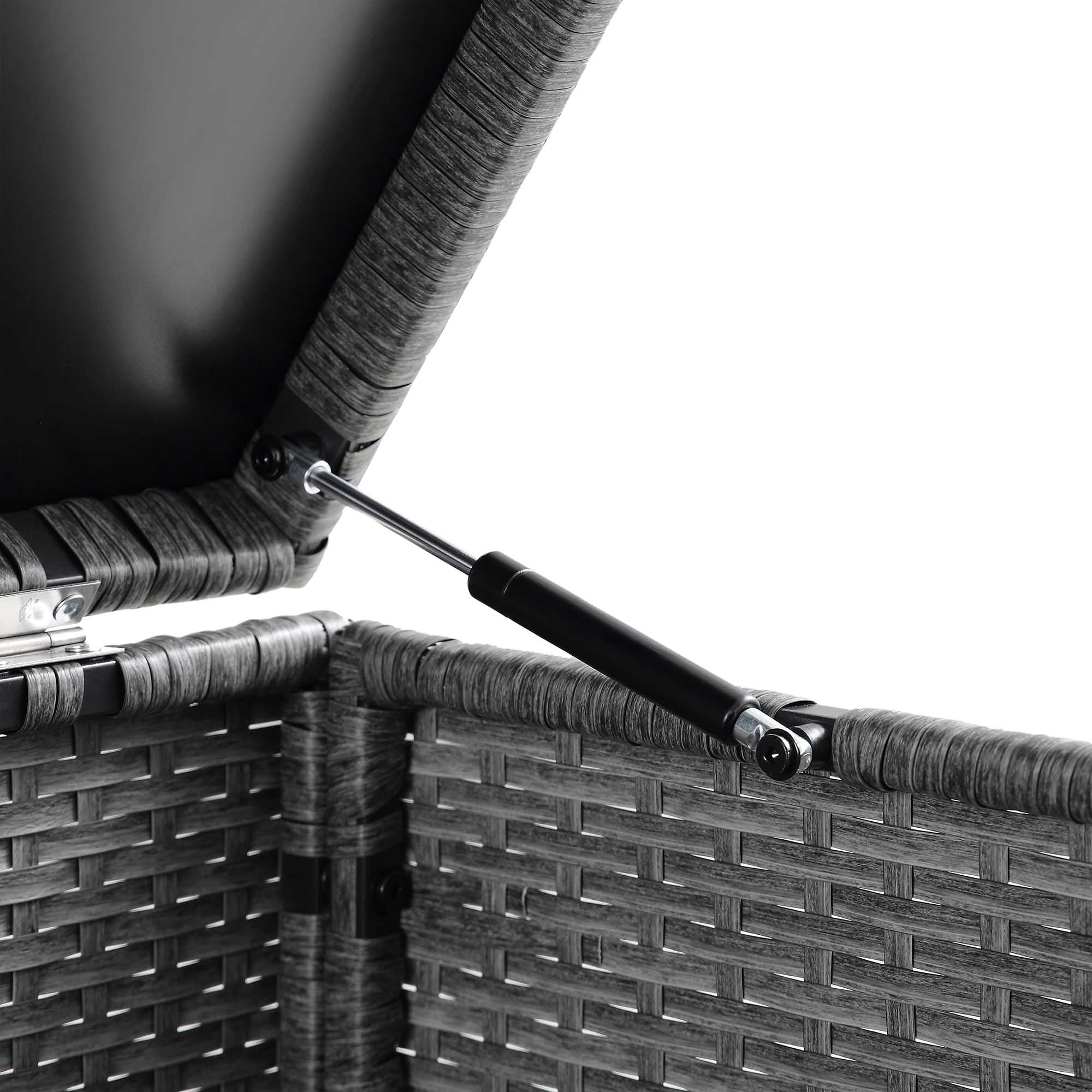 Granchester 120cm Rattan Storage Box, Grey | daals