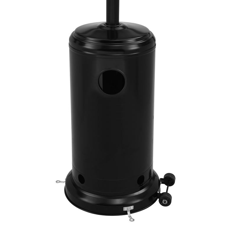 Freestanding Patio Heater Black Powder Coated Finish 44,000 BTU 13KW daals
