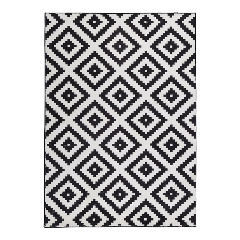 Illusion Monochrome Printed Rug 140 x 200 cm