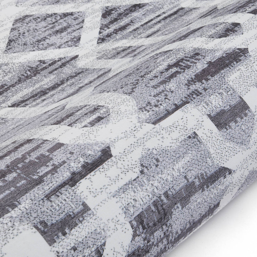 Trellis Grey Distressed Printed Rug 140 x 200 cm